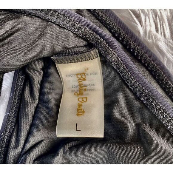 NWT The Blushing Brunette SZ L Seaside Retreat Black 2 PC Bikini - Picture 9 of 13